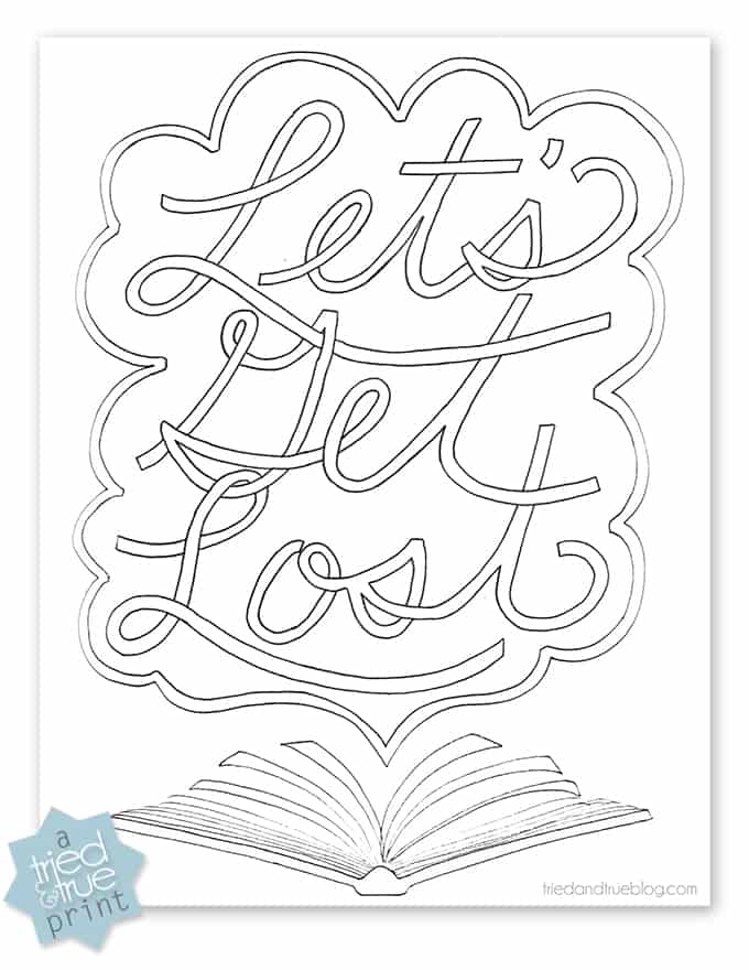 Free book lover coloring page youll love