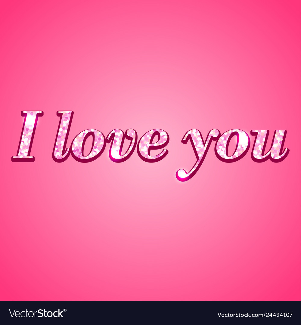 I love you background with hearts Royalty Free Vector Image