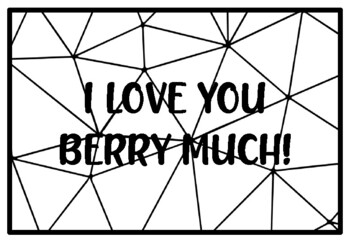 I love you berry much berry activity back to school coloring pages