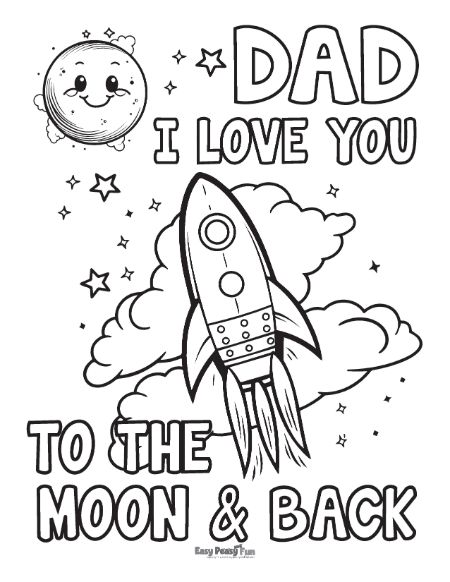 Printable fathers day coloring pages