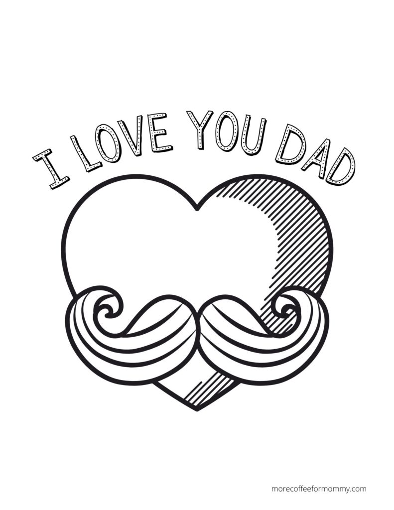 Free fathers day printables and coloring pages â more coffee for mommy