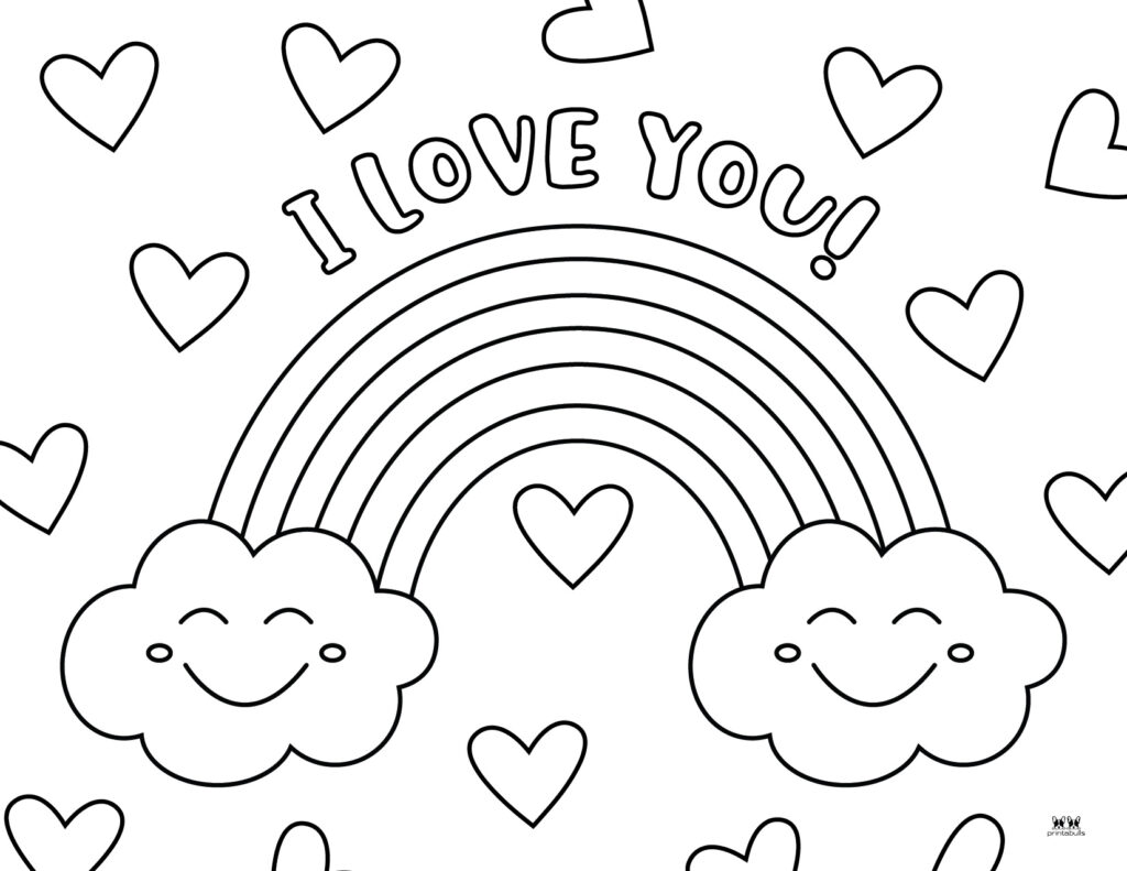 Love i love you coloring pages