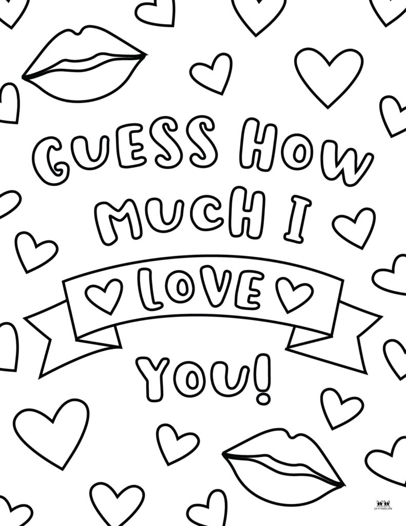 Love i love you coloring pages