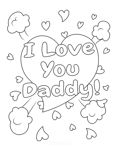 Happy fathers day coloring pages for kids