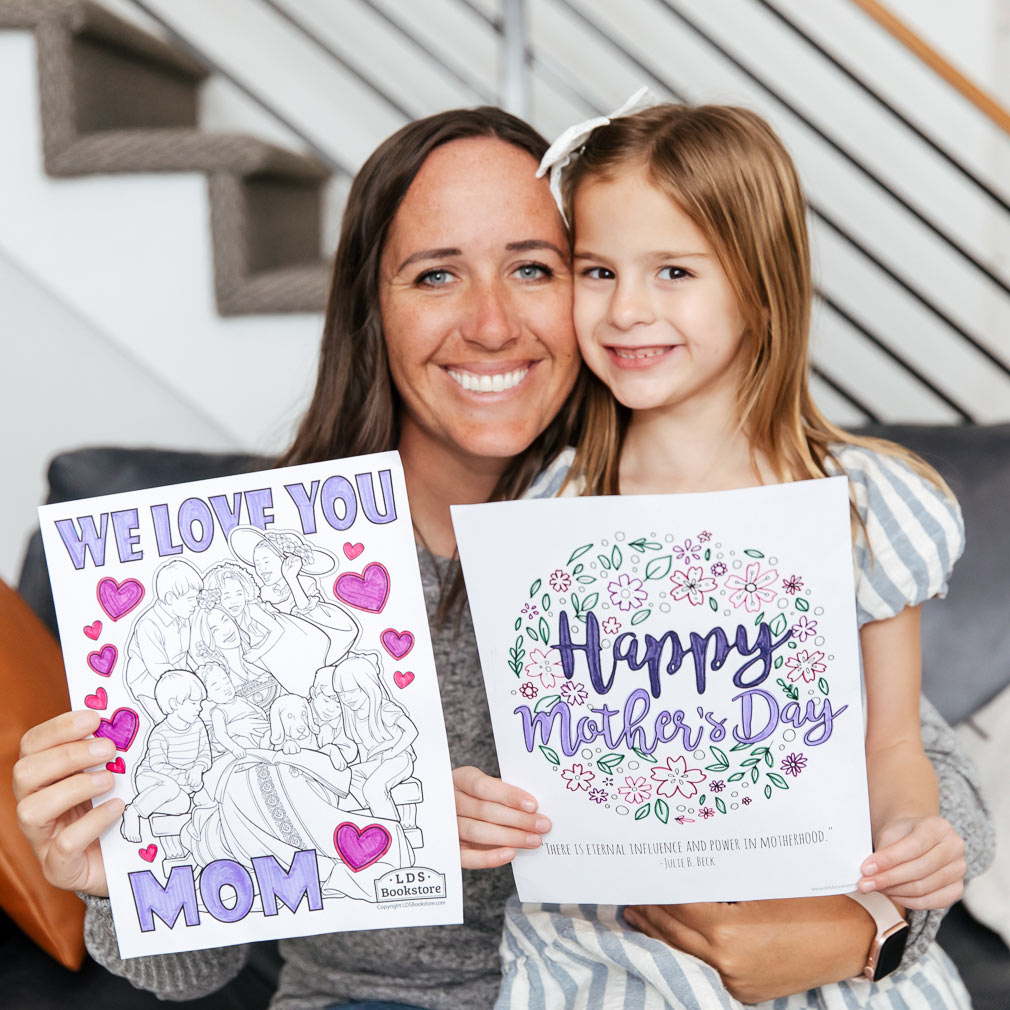 We love you mom coloring page