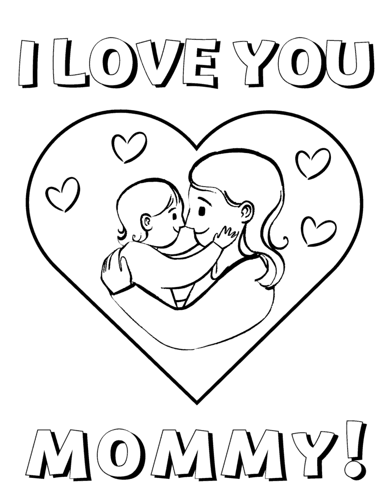 Free printable mothers day coloring pages for kids