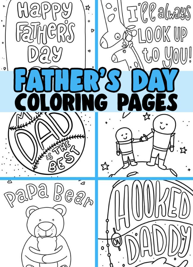 Fathers day coloring pages