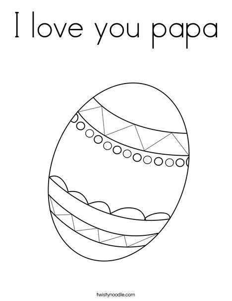 I love you papa coloring page