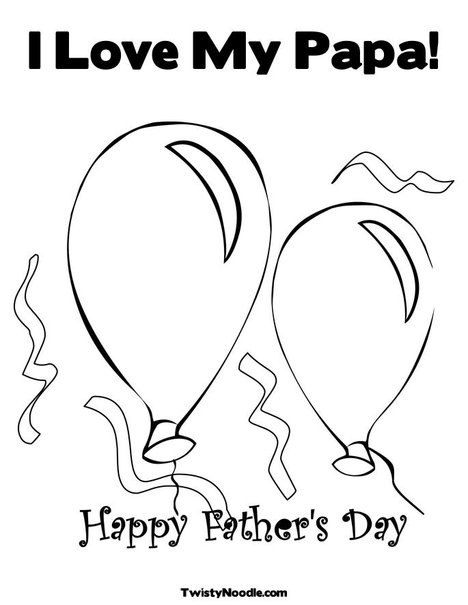 Fathers day coloring page