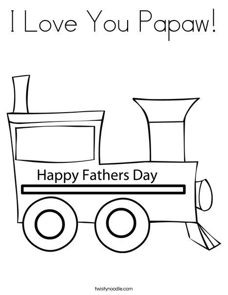 I love you papaw coloring page love you papa fathers day coloring page happy fathers day