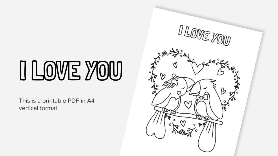 I love you more than anything printable coloring worksheet