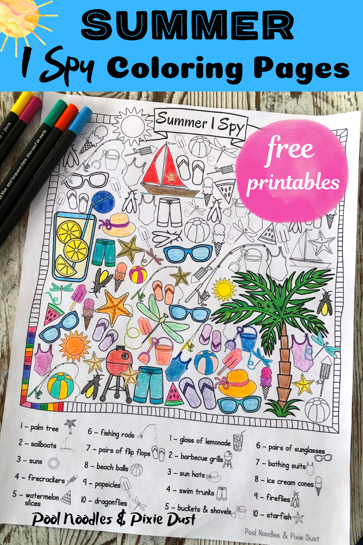 Free printable summer