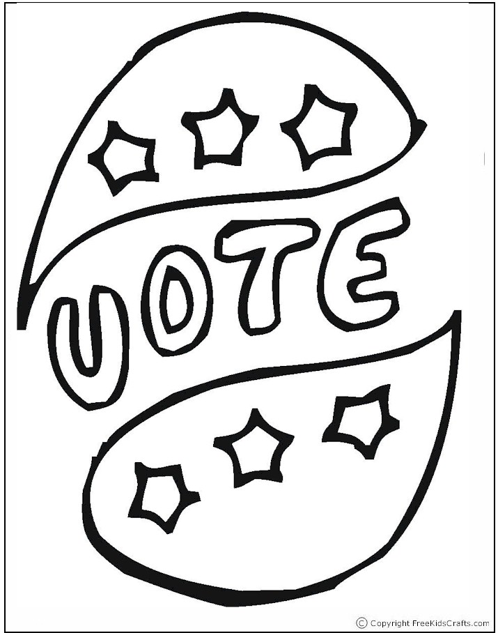 Election day coloring pages