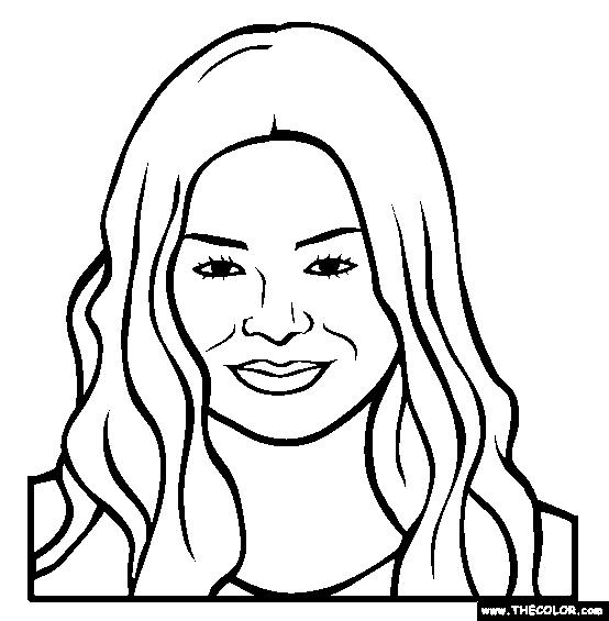 Iranda cosgrove online coloring page