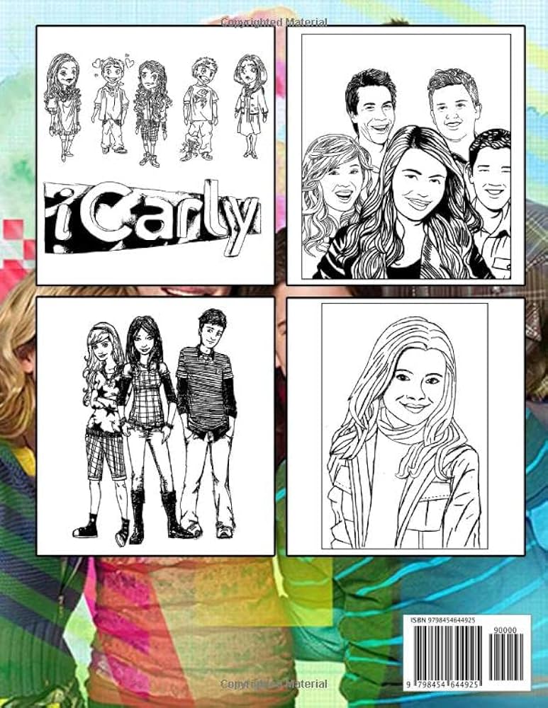 Icarly coloring book creativity relaxation by whatcha