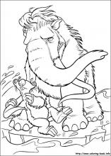 Ice age coloring pages on coloring