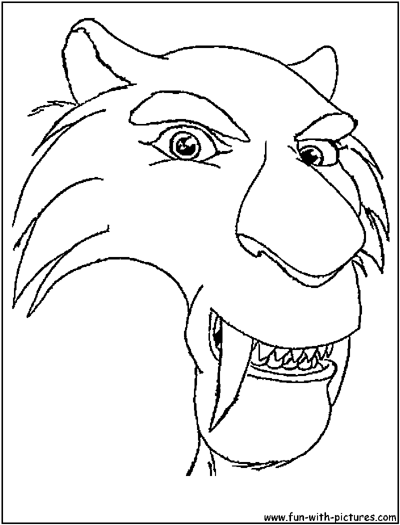 Iceage diego coloring page