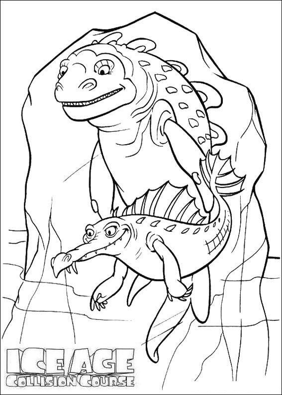 Cretaceous ice age coloring and drawing sheet coloring pages coloring pictures cool coloring pages