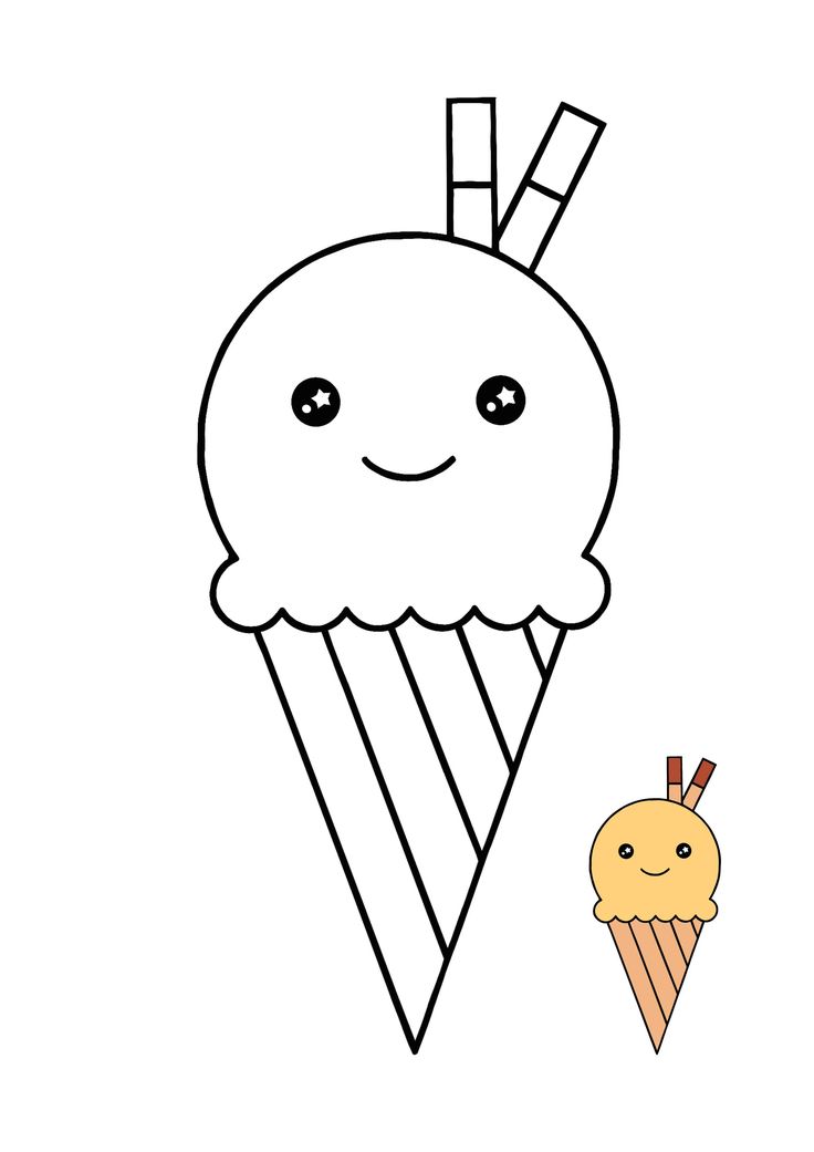 Kawaii ice cream cool coloring page ice cream coloring pages cool coloring pages cute coloring pages