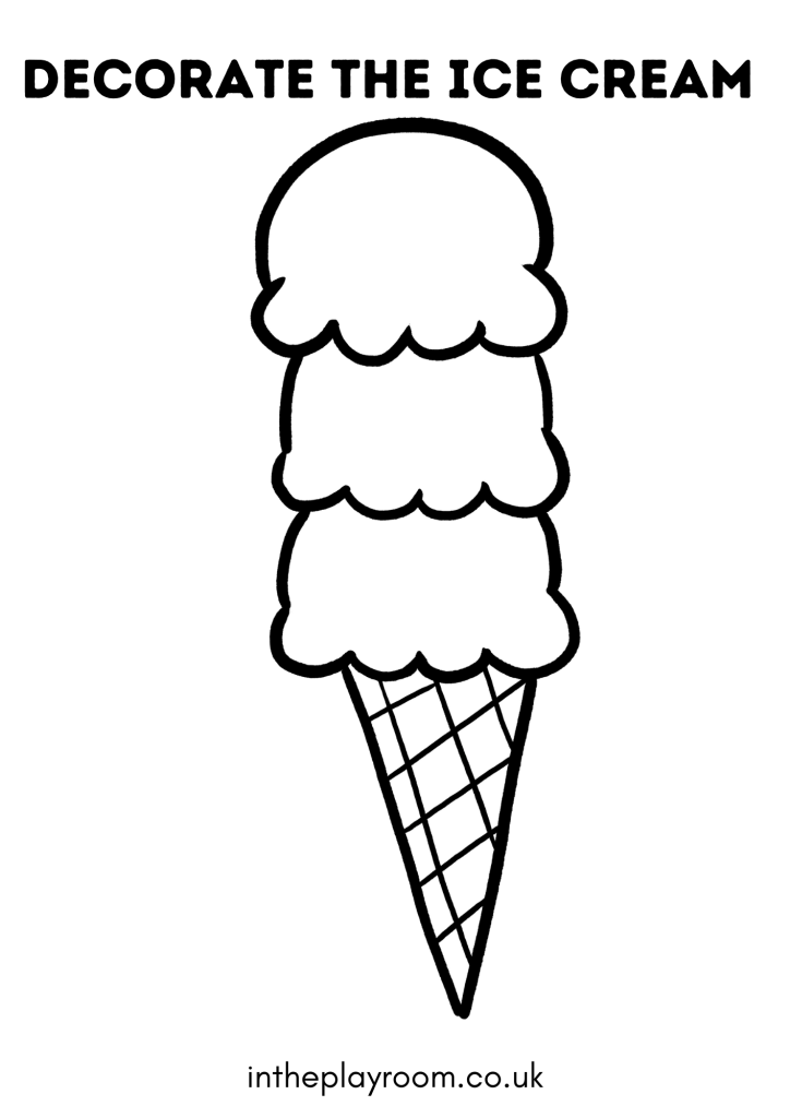 Ol ice cream loring pages