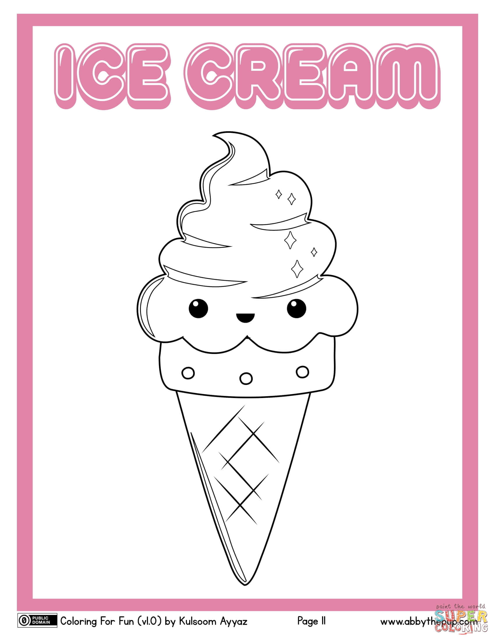 Ice cream coloring page free printable coloring pages