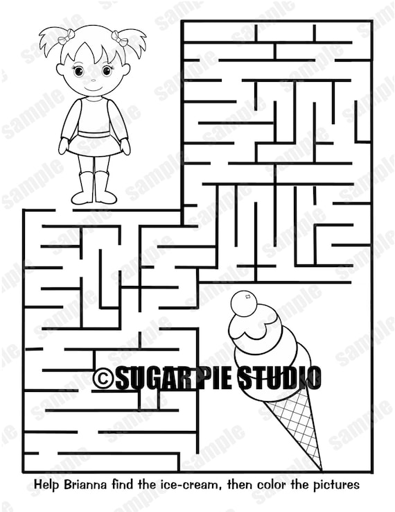 Buy personalized ice cream coloring page birthday party favor online in india