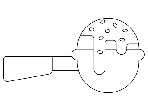 Ice cream scoop coloring page free printable coloring pages