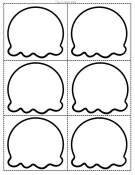 Editable ice cream scoops ice cream crafts ice cream coloring pages ice cream template