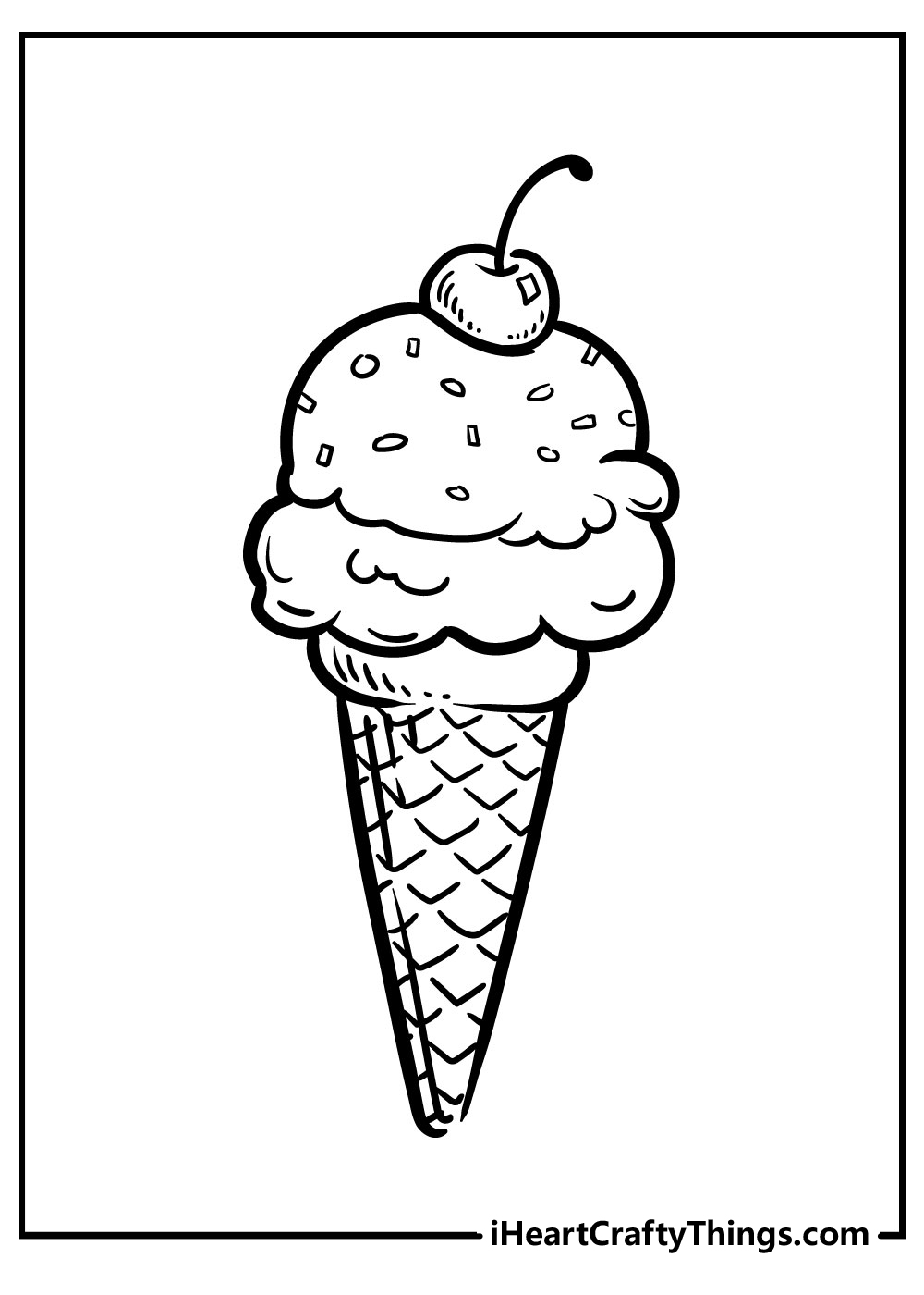 Ice cream coloring pages free printables