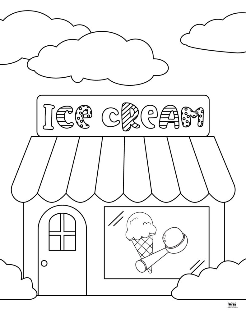 Ice cream coloring pages