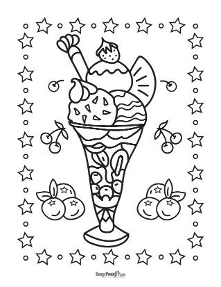 Printable summer coloring pages