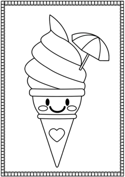 Summer coloring pages ice cream coloring sheets by spring girl