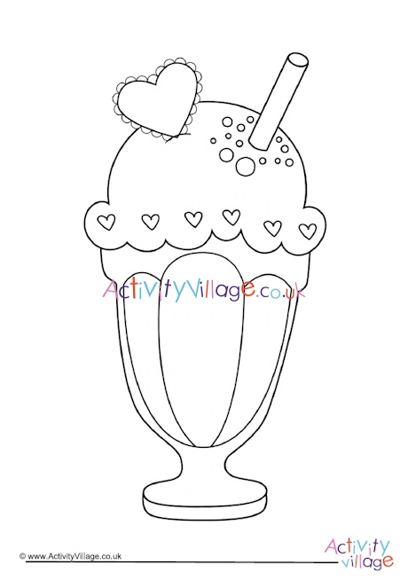 Icecream sundae louring page