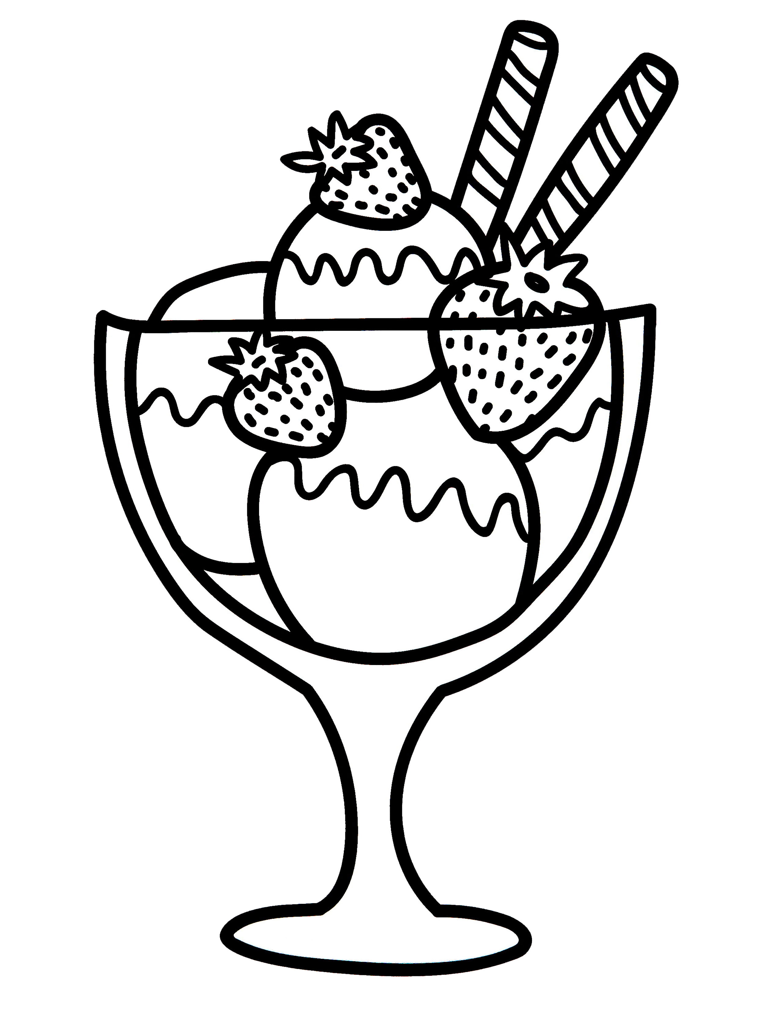 Sundae coloring page â kimmi the clown