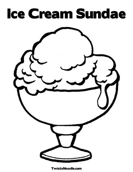 Ice cream sundae coloring page ice cream coloring pages coloring pages summer coloring pages