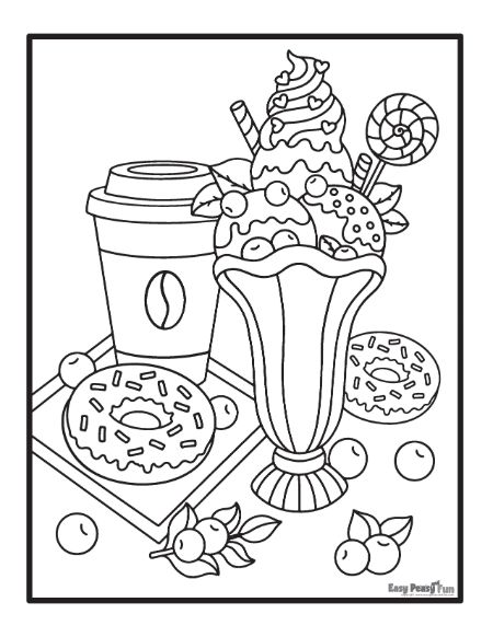 Printable ice cream coloring pages â sheets