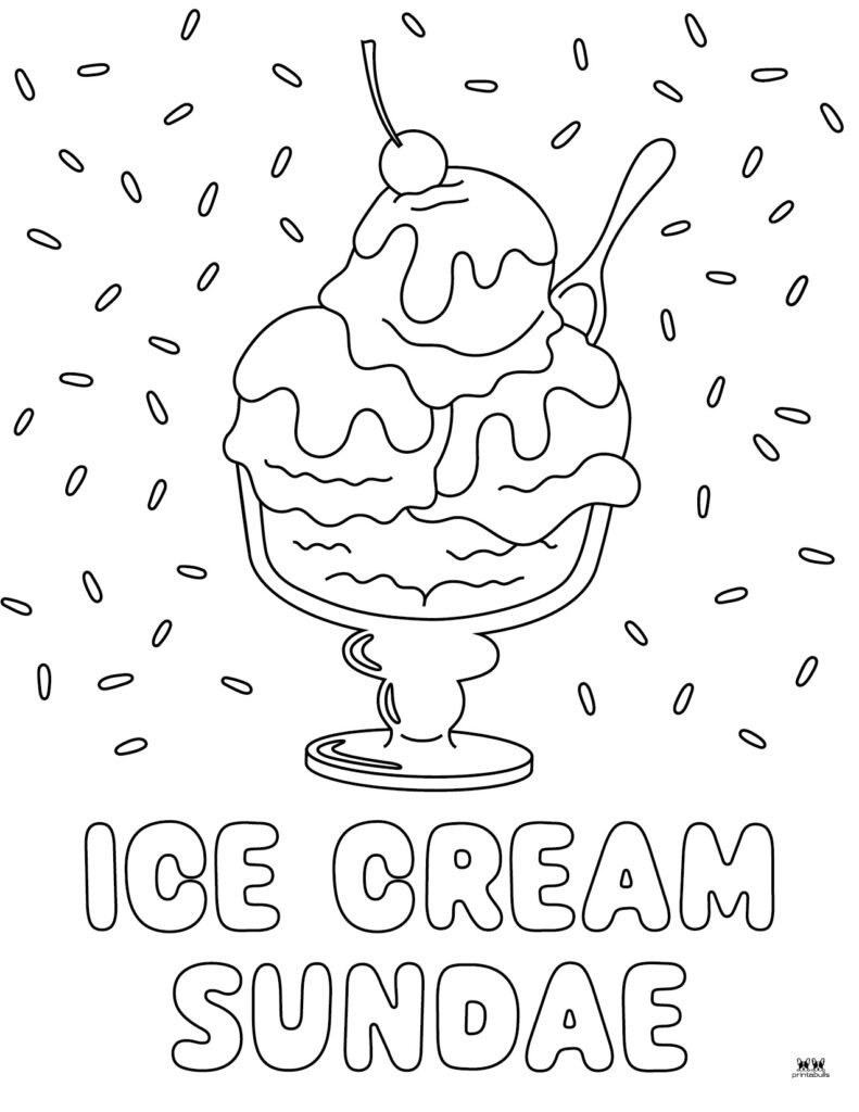 Ice cream coloring pages