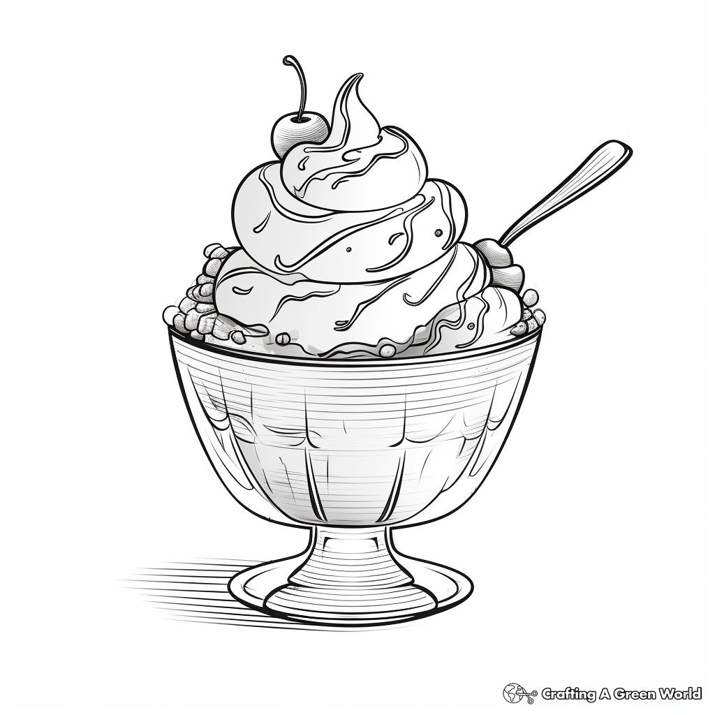 Ice cream coloring pages