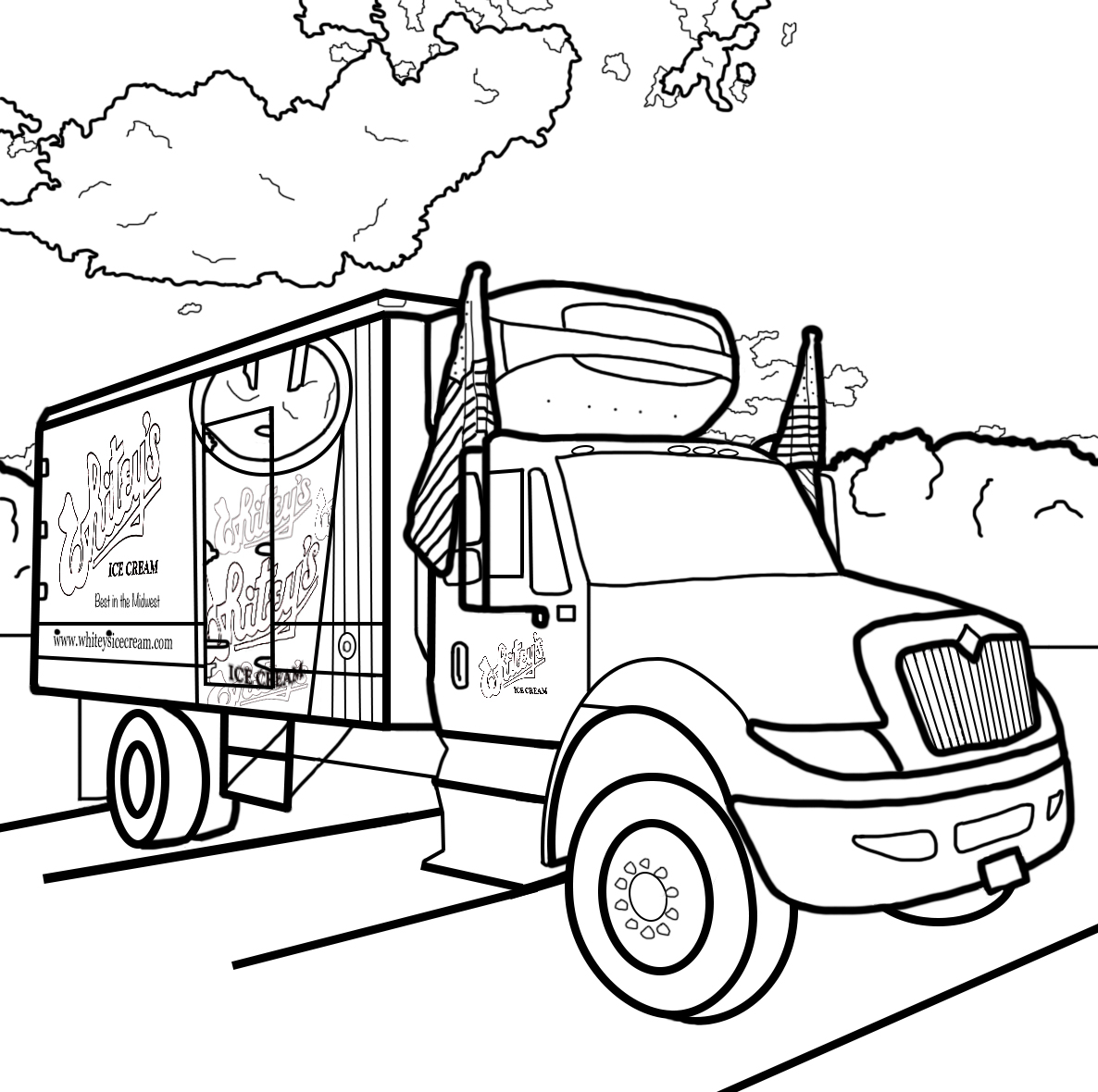 Whiteys coloring pages