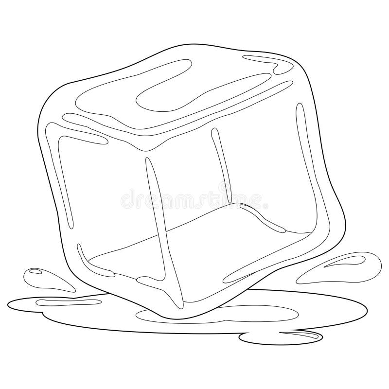 Ice cube coloring stock illustrations â ice cube coloring stock illustrations vectors clipart