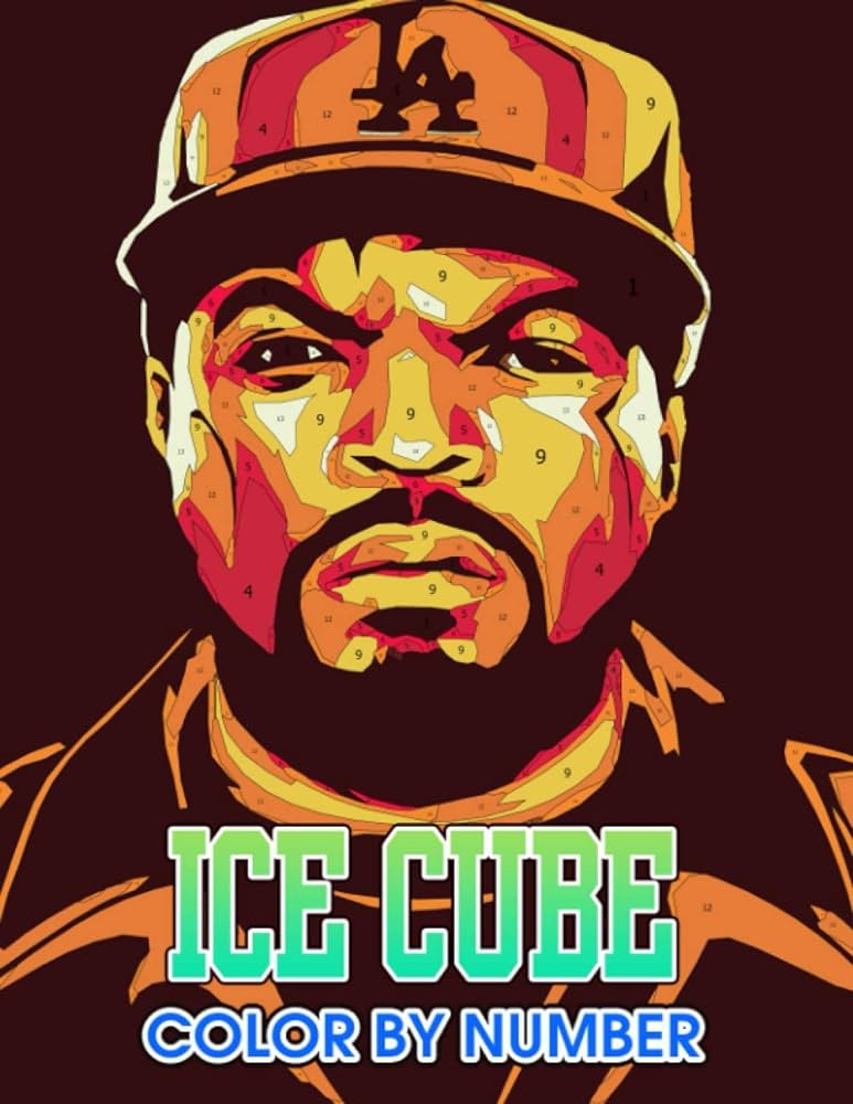 Ice cube color by number ice cube color book an adult coloring book for stress