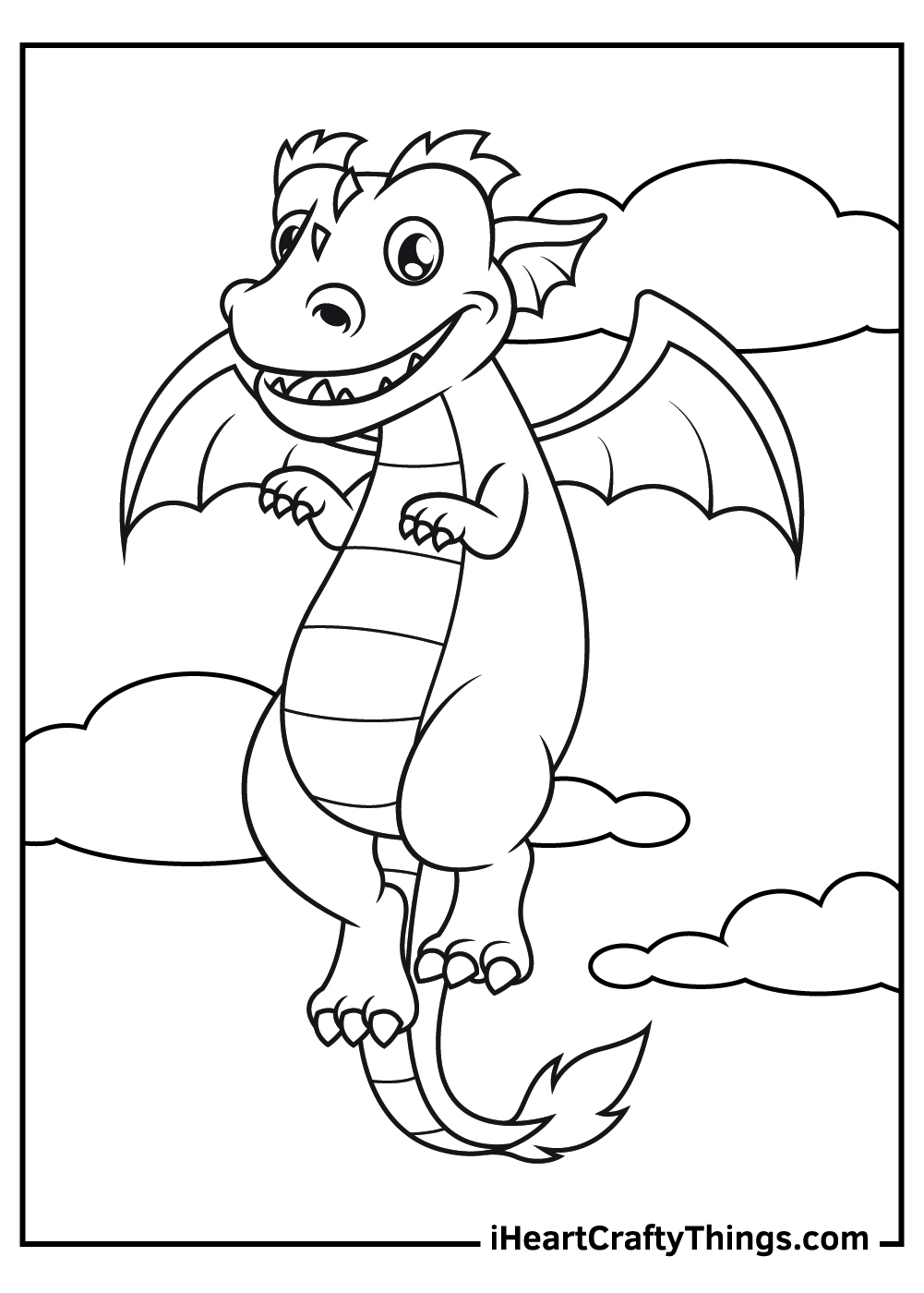 Dragon coloring pages free printables