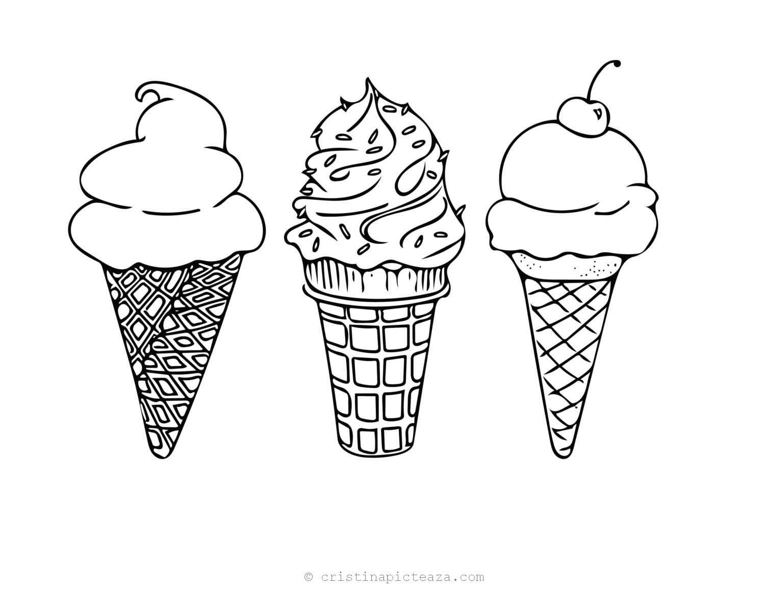 Coloring page of ice cream â pages for coloring with popsicles