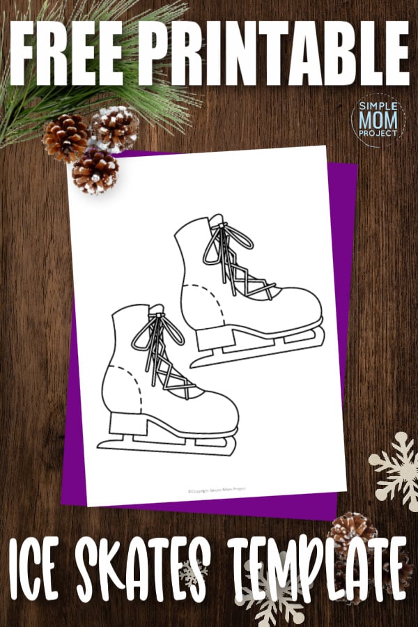 Free printable ice skates template â simple mom project