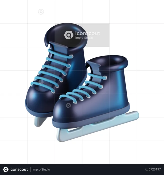 Ice skating d icon download in png obj or blend format