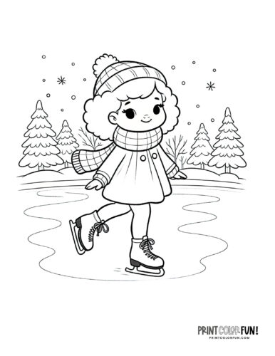 Chill out with ice skating clipart cool crafts educational activities for kids at