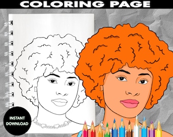 Ice spice coloring page instant download coloring sheet digital