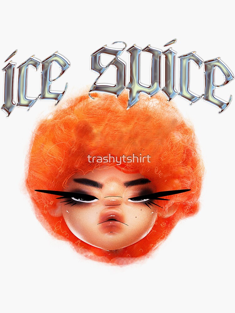 Ice spice merch sticker by trashytshirt