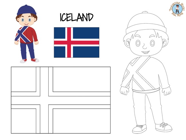 Iceland coloring page