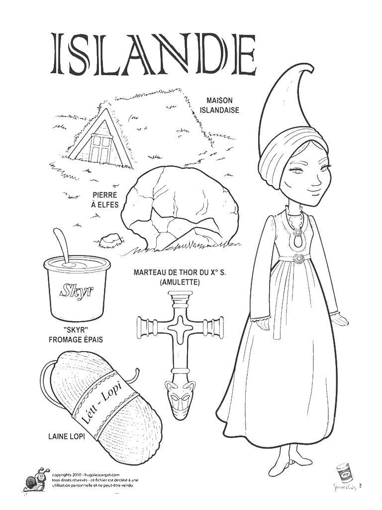 Online coloring pages world coloring iceland peoples of the world